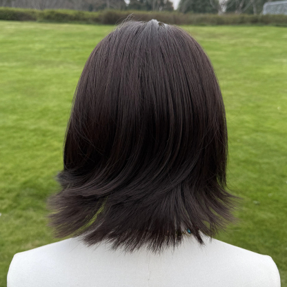 SMILCO/8Inch  Hybird Lace Front Short Straight Synthetic Wig/SM1684