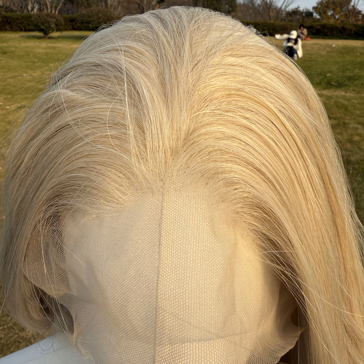 SMILCO/32Inch Blonde  Long Curly Synthetic Wig/SM9216/SM9216B