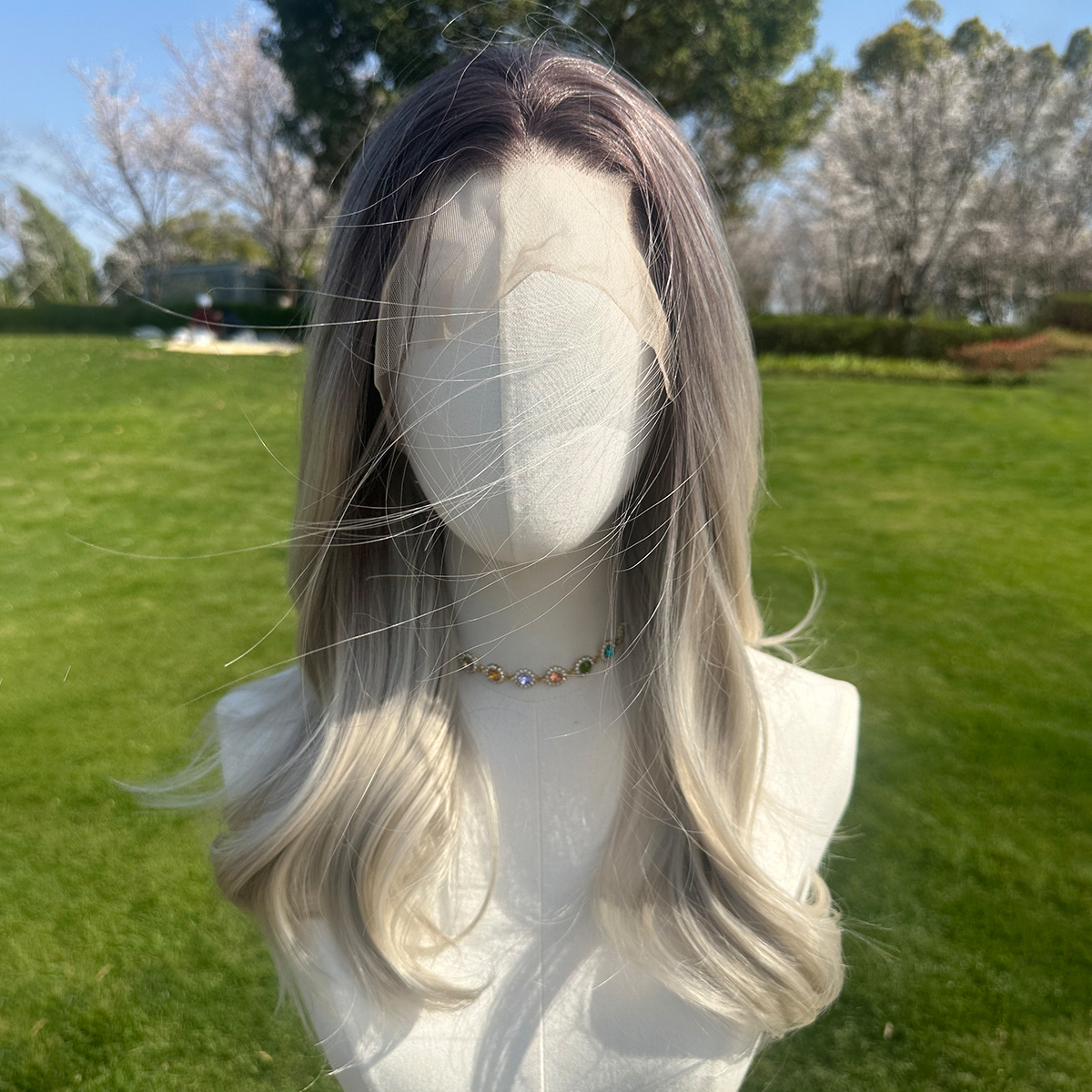 SMILCO/22Inch 13*4 Lace Front Medium Straight Synthetic Wig/SM9867/SM9867-2/SM9867-3