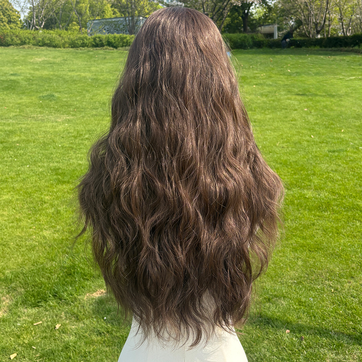 SMILCO/26Inch Luxe Low Density/PreCut 13*6 Lace Front Free Part Futura Layer Cutted Long Curly With Bangs/Glueless/Natural Hairline/ Synthetic LaceFront Wig/SM9911-2