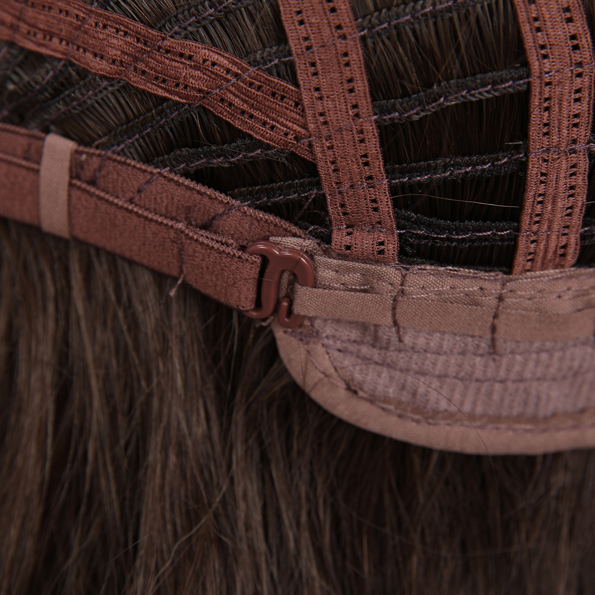 SMILCO/30Inch Hybird Lace Front 1.5*6 Deep Brown Long Water Wave Synthetic Wig/SM007-2