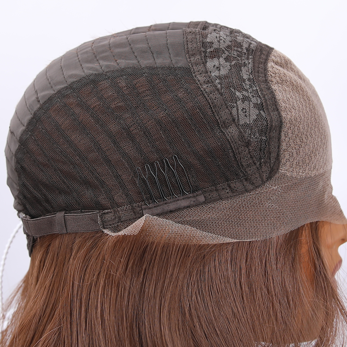 SMILCO/26Inch Light Brown Luxe 13*6 Lace Front Pre Cut Low Density Long Wave Synthetic Wig/SM9902B