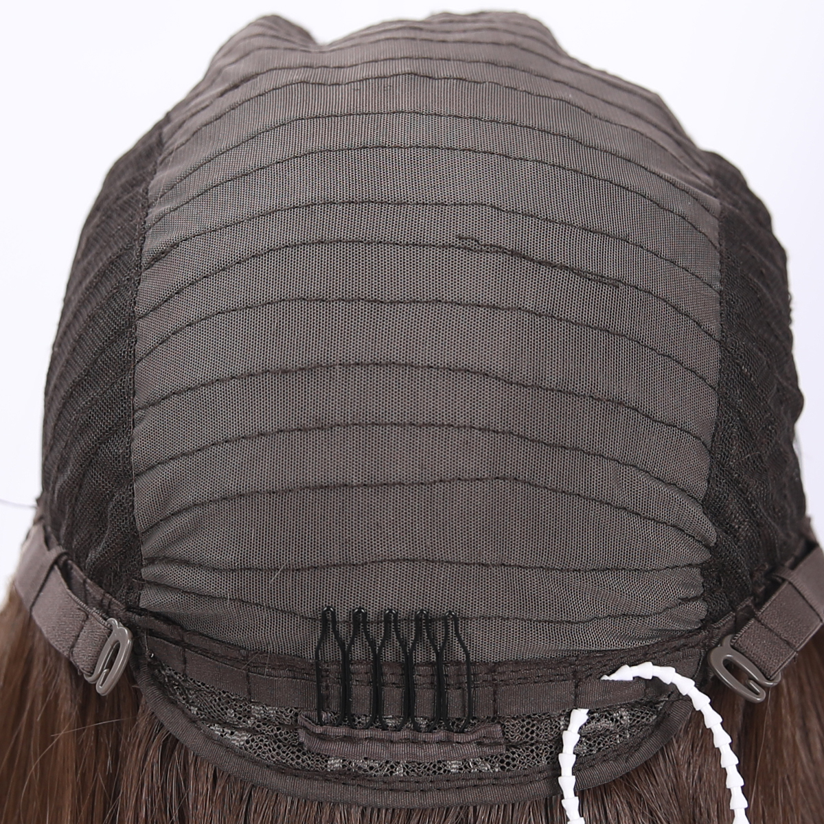 SMILCO/26Inch Brown Luxe 13*6 Lace Front Pre Cut Low Density Long Straight Synthetic Wig/SM9902B-2