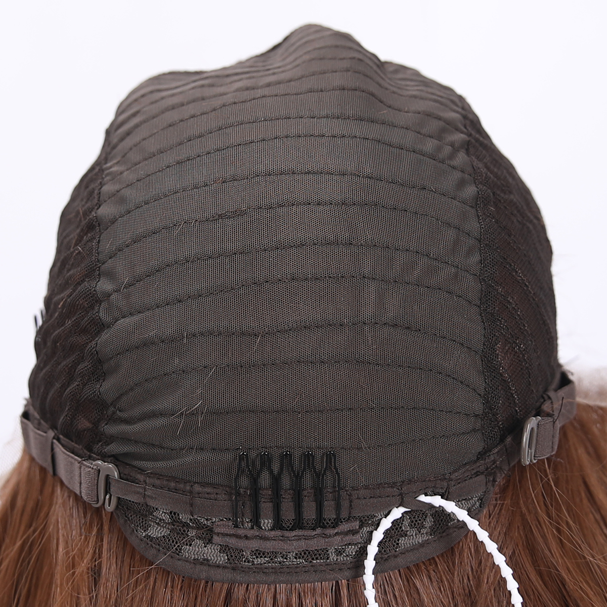SMILCO/30Inch Light Brown Luxe 13*6 Lace Front Pre Cut Low Density Long Curly Synthetic Wig/SM9909