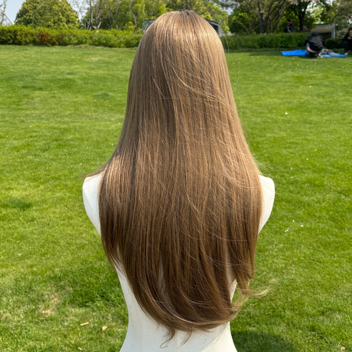 SMILCO/26Inch Luxury Light Blonde Low Density/Pre-Cut/13*6 Lace Front Free Part Futura Layer Cutted Long CurlyWith Bangs/Glueless/Natural Hairline/ Synthetic Lace FrontWig/SM9910