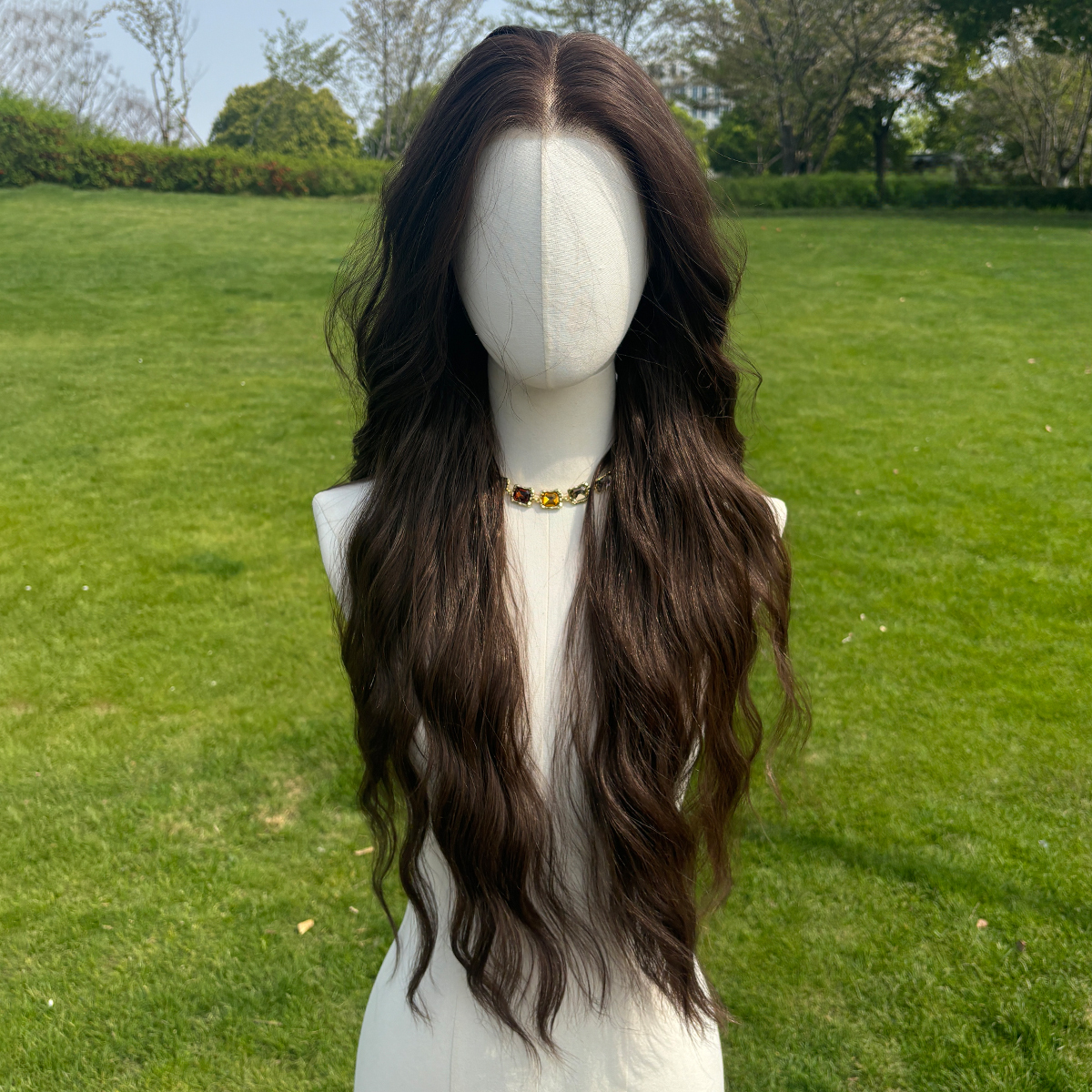 SMILCO/30Inch Luxe 13*6 Lace Front Pre Cut Long Water Wave Synthetic Wig/SM9801-2/SM9801-3