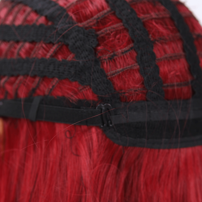 SMILCO/26Inch Ombre Brown Ash Red  Long Curly Wig/SM471