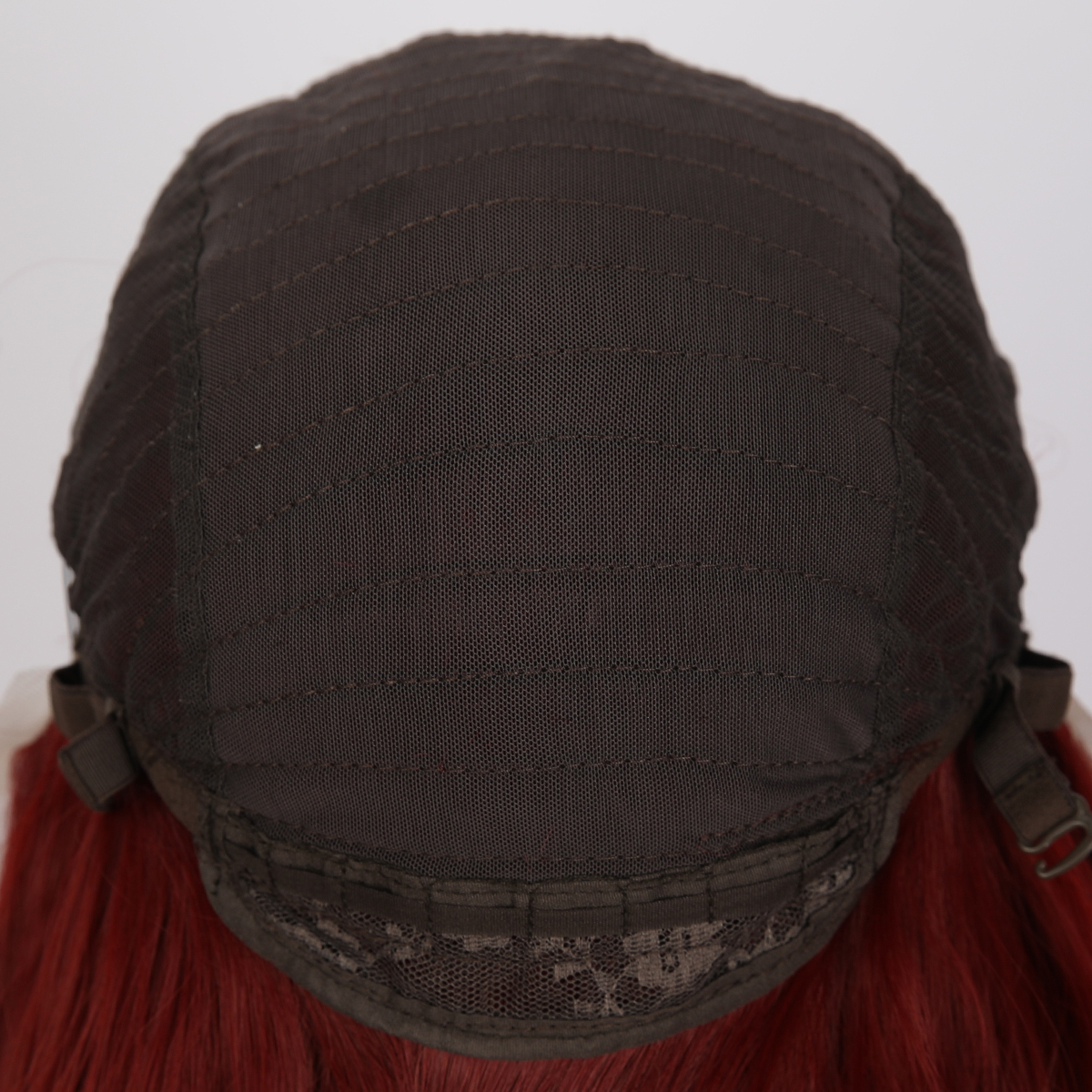 SMILCO/28Inch Claret 13*4 Lace Front Long Curly Synthetic Wig/SM9827