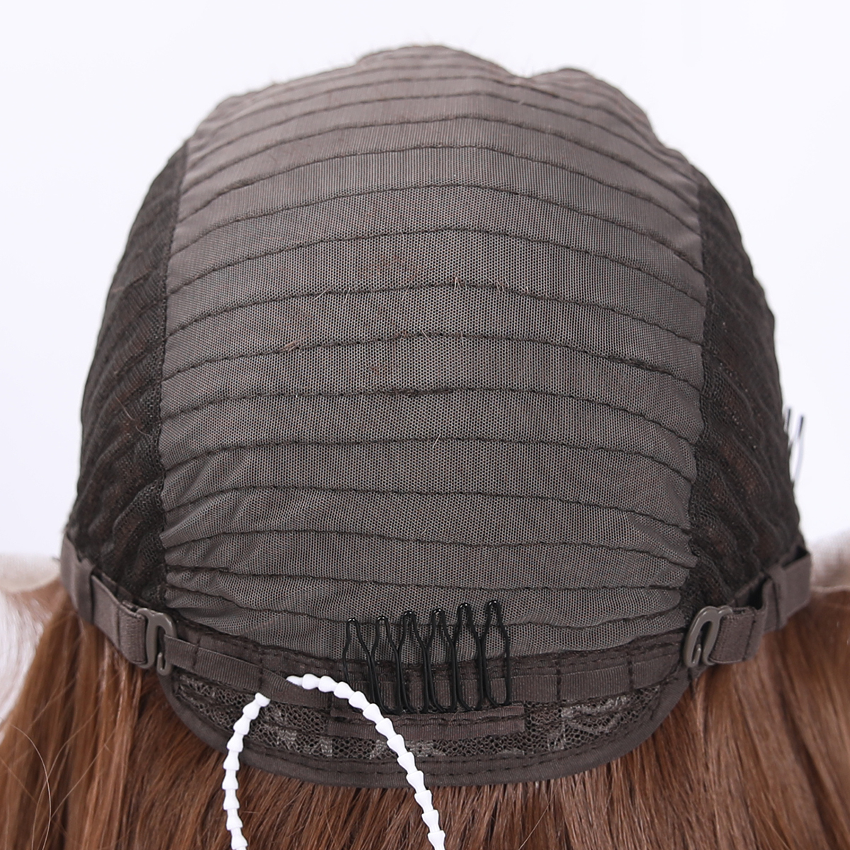 SMILCO/26Inch Light Brown Luxe 13*6 Lace Front Pre Cut Low Density Long Wave Synthetic Wig/SM9902B