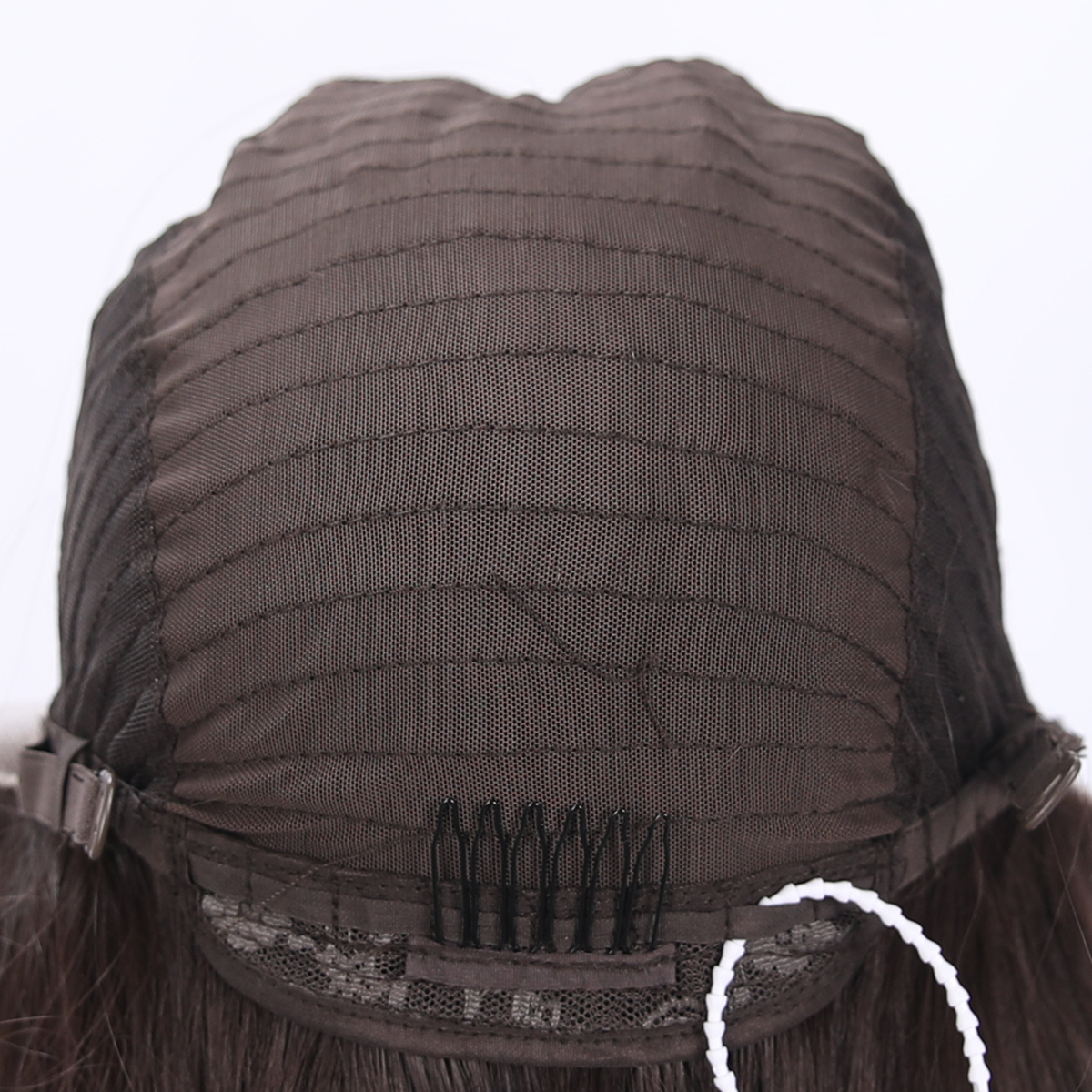 SMILCO/28Inch Luxe Black 13*6 Lace Front Pre Cut Long Straight Synthetic Wig/SM9884M