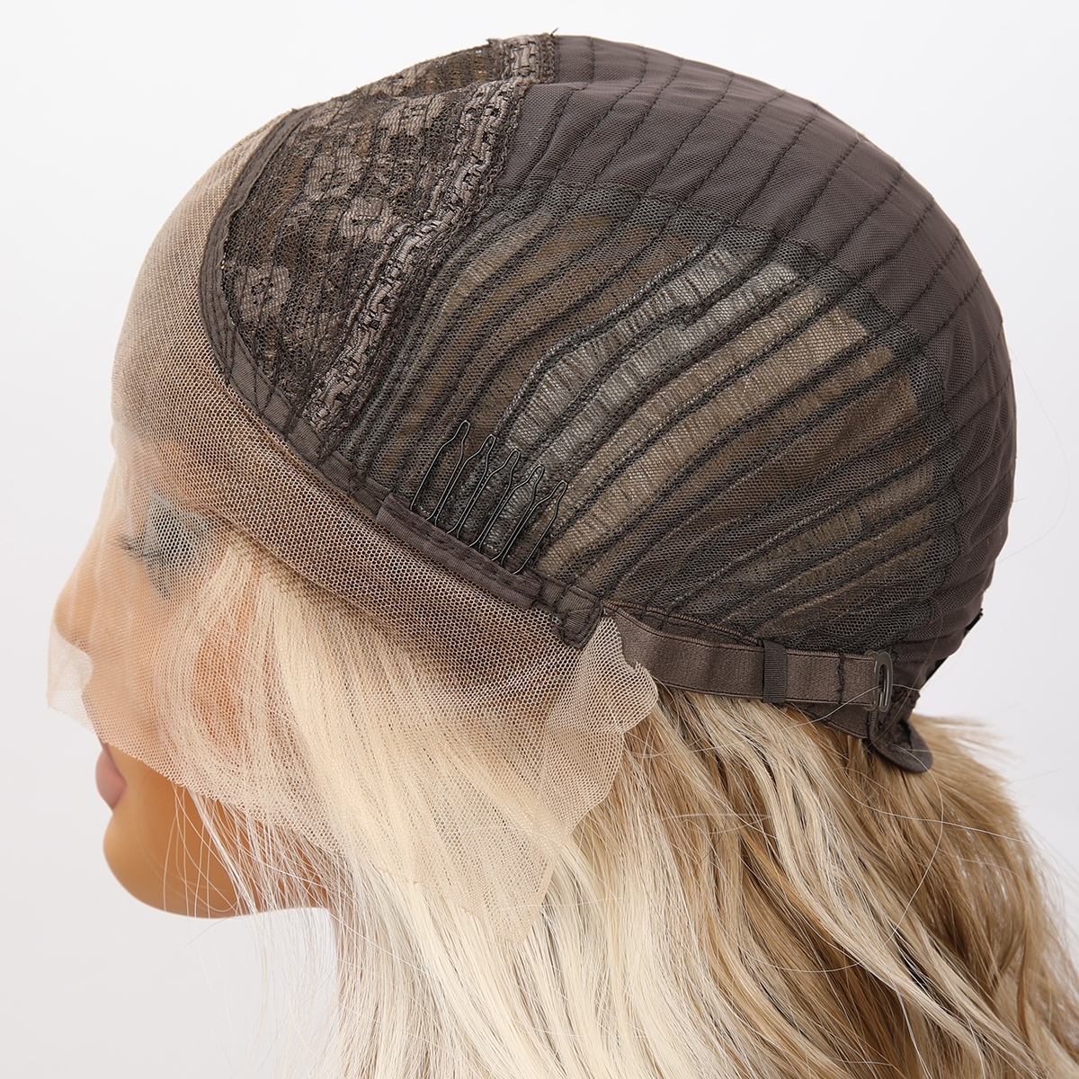 SMILCO/26Inch 13×4 Lace Front Highlight Brown&Blonde/Synthetic Hair/SM9208