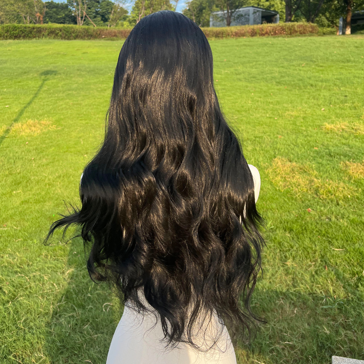 SMILCO/26Inch Black 13*4 Lace Front Long Synthetic Wig/SM9602/SM9603