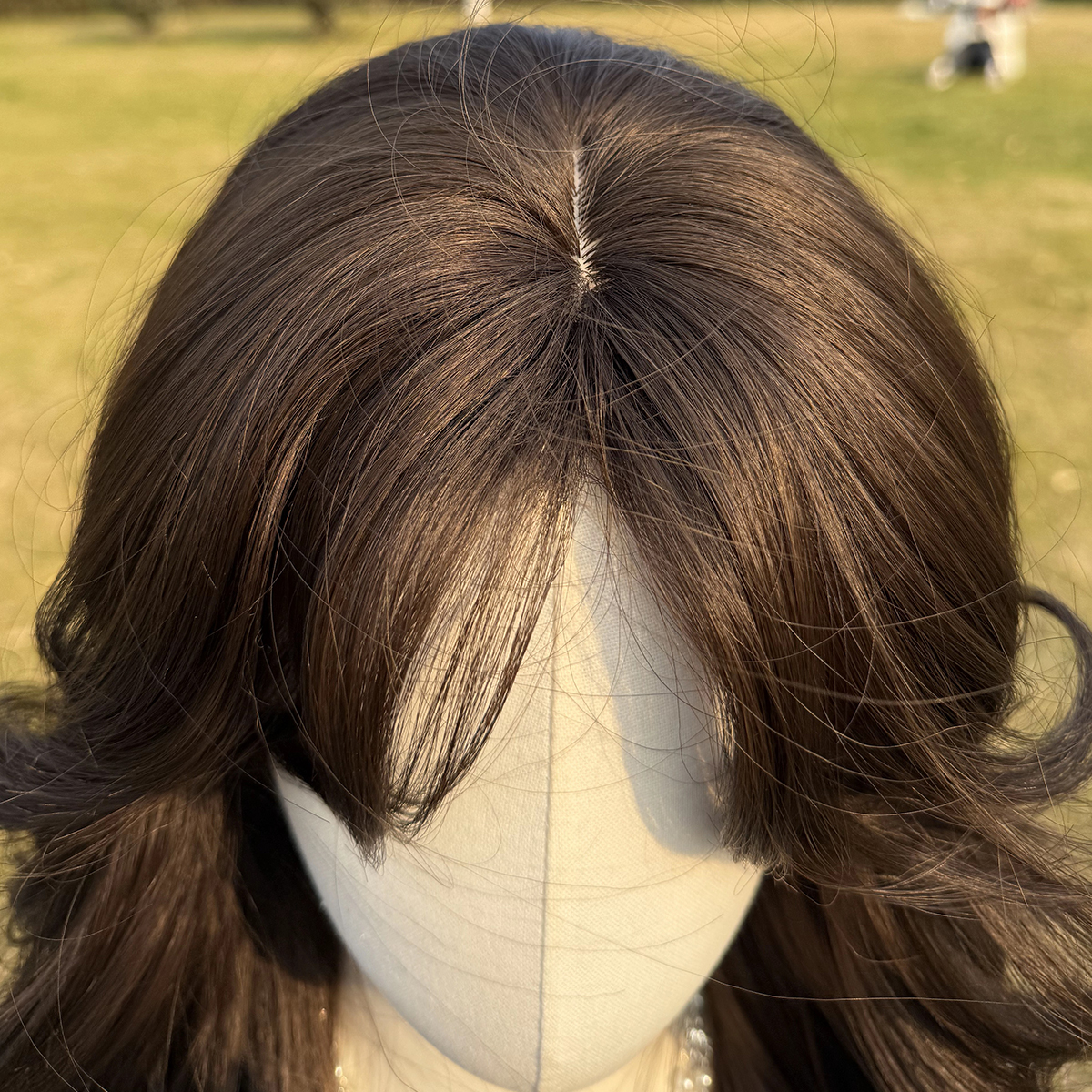 SMILCO/24Inch Black Long Curly With Bangs Synthetic Wig/SM415