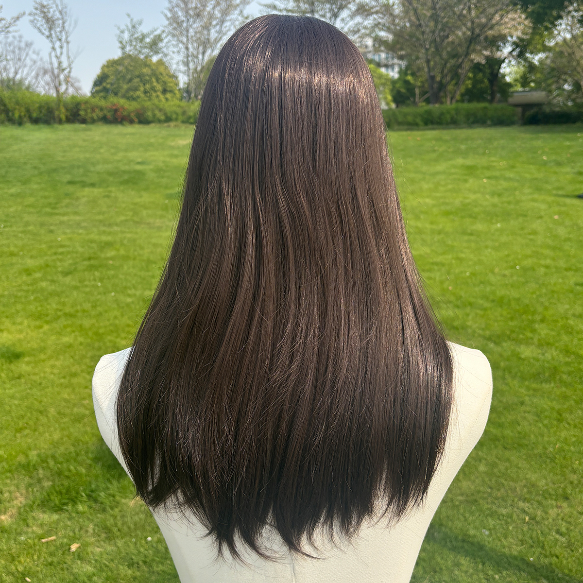 SMILCO/22Inch Luxe Black 13*6 Lace Front Pre Cut Low Density Medium Curly Synthetic Wig/SM9904