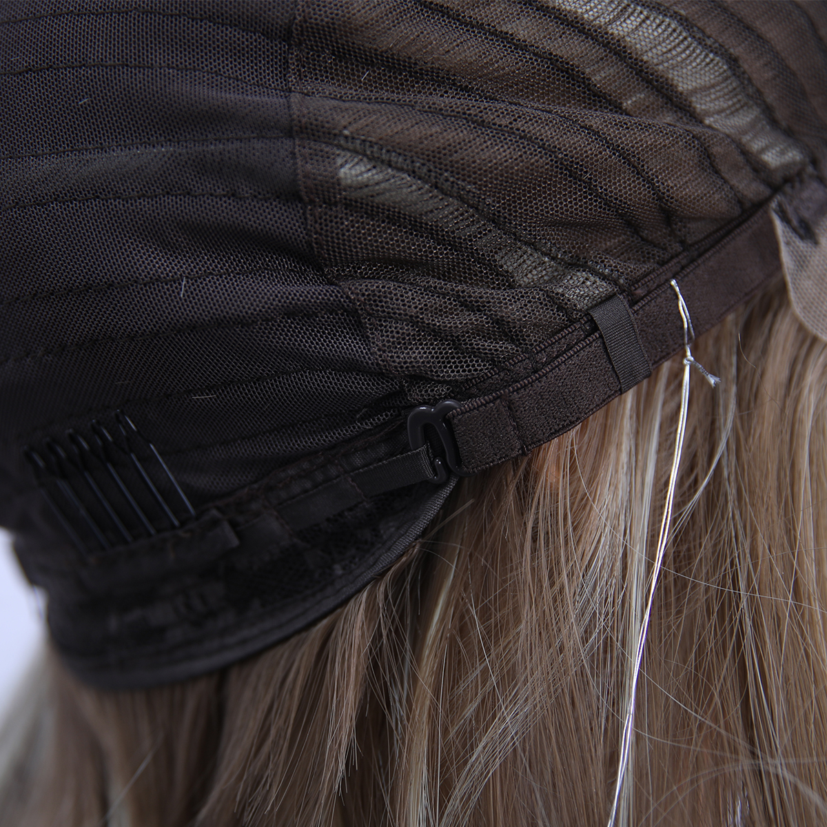 SMILCO/28Inch Highlight Brown With Platinum 13*4 Lace Front Long Water Wave Synthetic Wig/SM9861