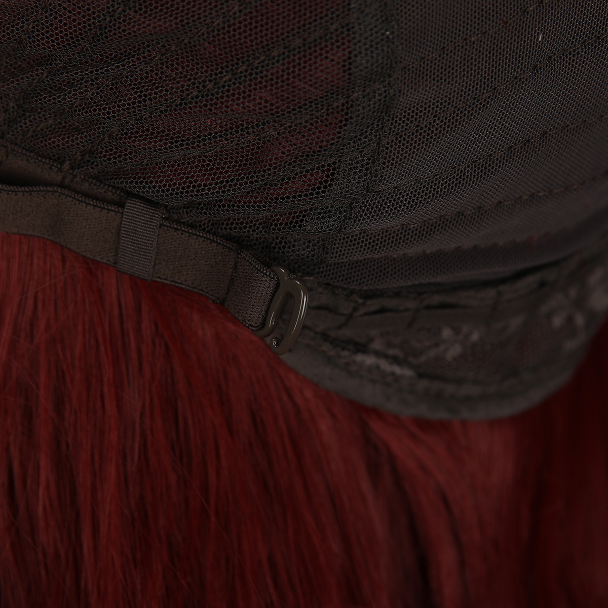 SMILCO/28Inch Claret 13*4 Lace Front Long Curly Synthetic Wig/SM9827