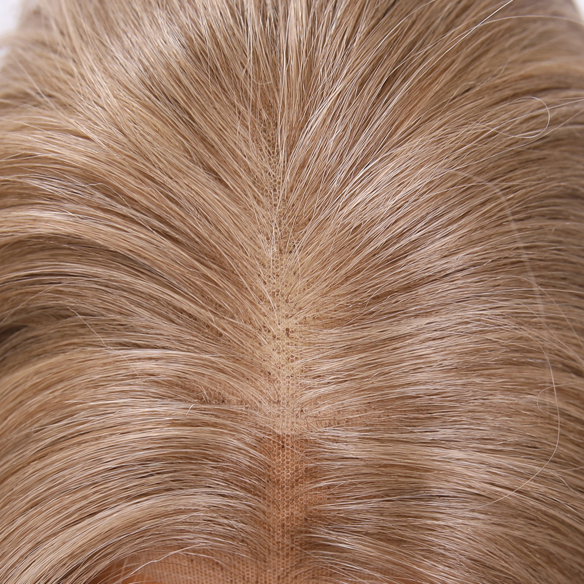 SMILCO/24inch Luxury Blonde Low Density/Pre-Cut/13*6Lace Front Free Part Futura Layer Cutted Long Straight With Bangs/Glueless/Natural Hairline/ Synthetic Lace FrontWig/SM9914