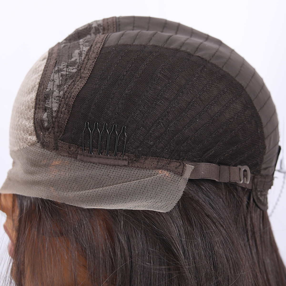 SMILCO/22Inch Luxe Black 13*6 Lace Front Pre Cut Low Density Medium Curly Synthetic Wig/SM9904