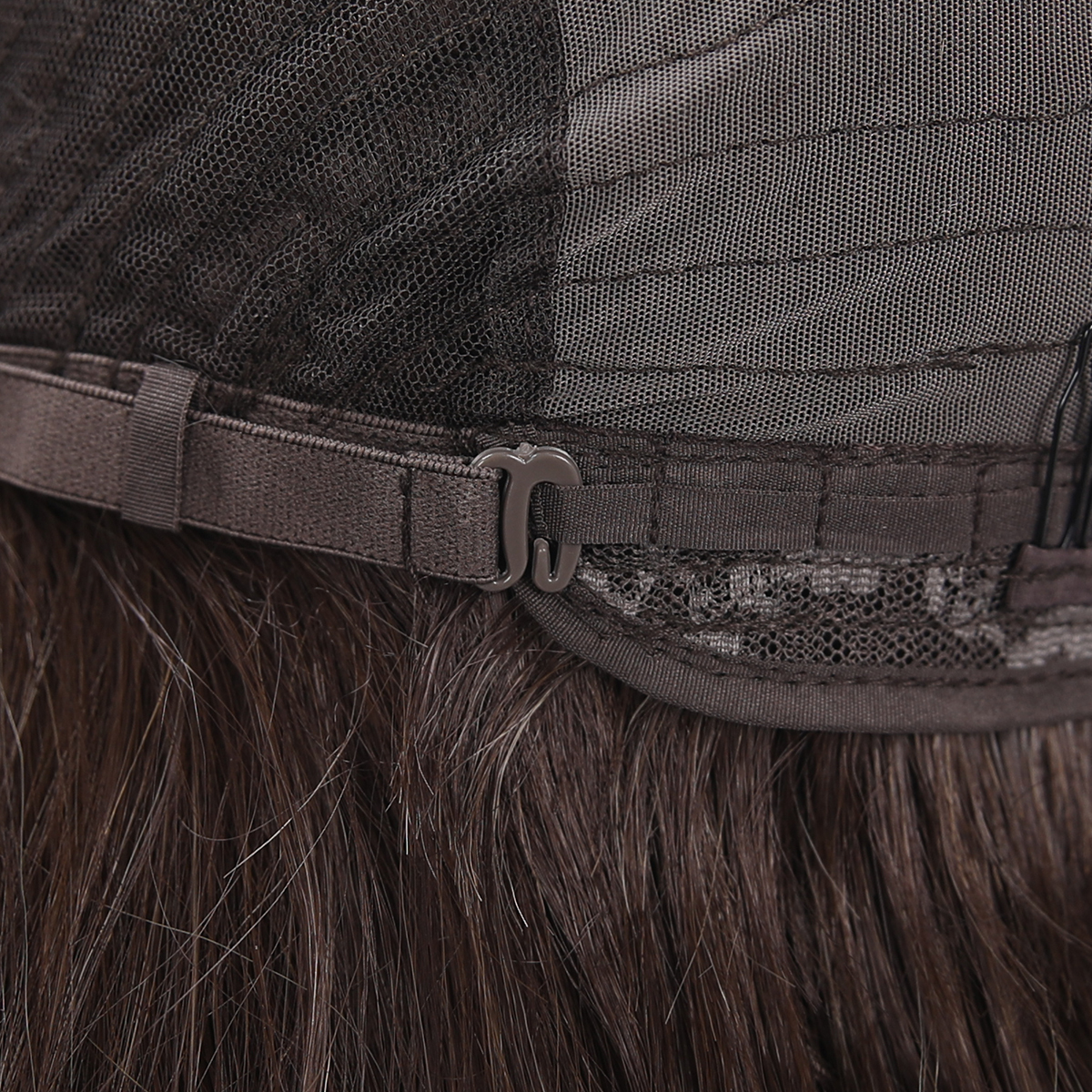 SMILCO/28Inch Deep Brown 13*6 Free Part Lace Front Long Curly Low Density Futura Fiber Pre Cut With Bangs Synthetic Wig/SM9003