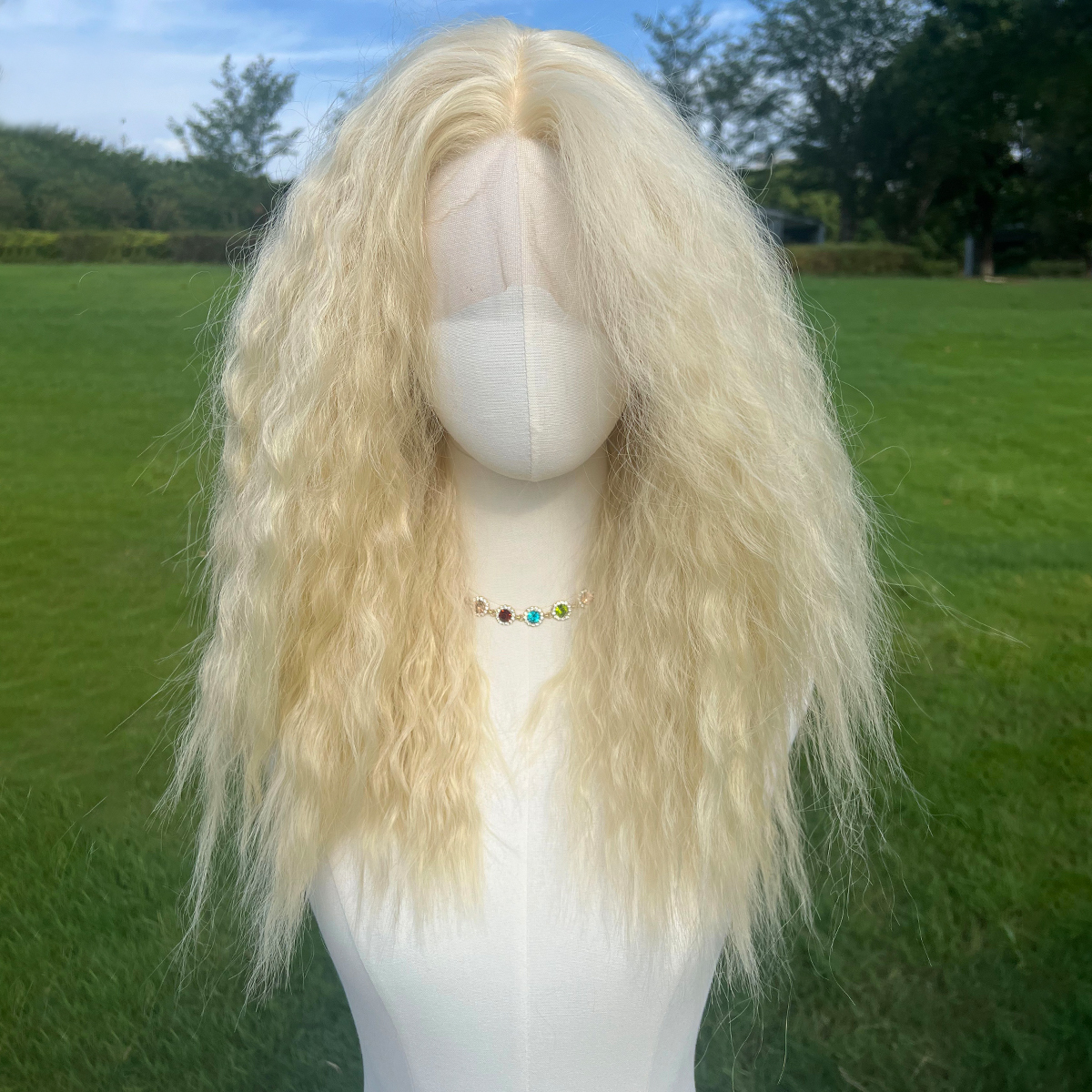 SMILCO/20Inch  T-Part Lace Front Medium Wool Curls Synthetic Wig/SM9172/SM9177