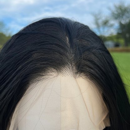 SMILCO/26Inch Black 13*4 Lace Front Long Synthetic Wig/SM9602/SM9603