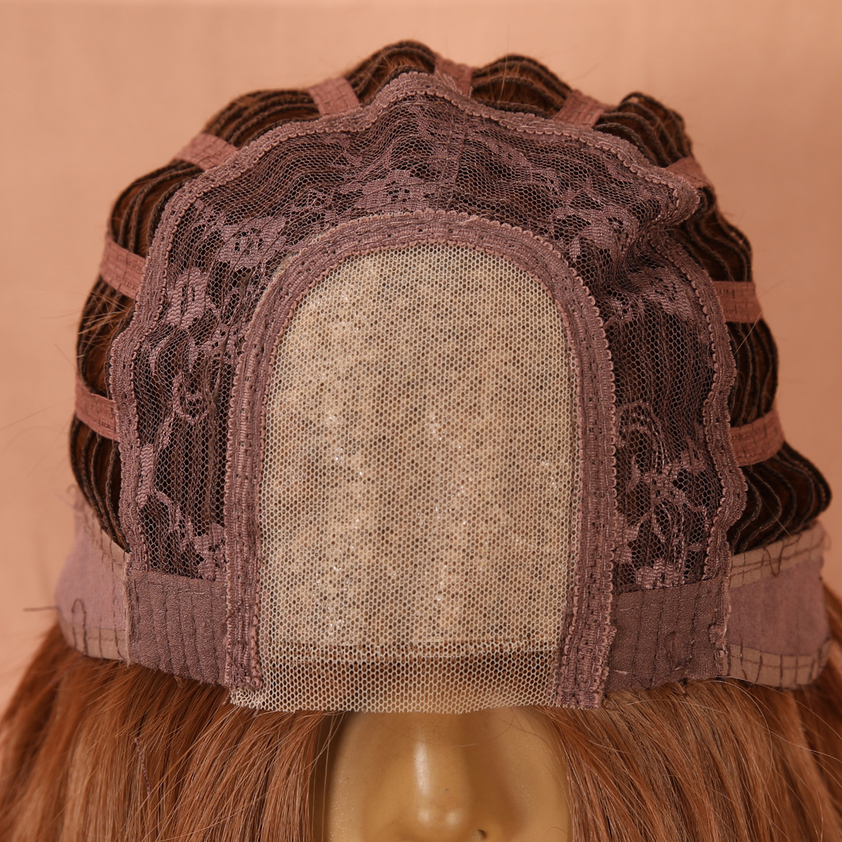 SMILCO/26Inch Copper Hybird Lace Front 1.5*6 Long Wave Synthetic Wig/SM009