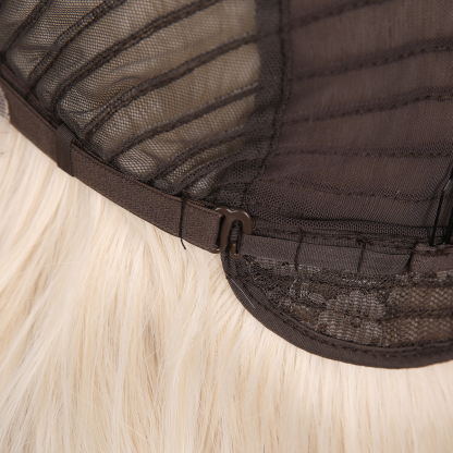 SMILCO/32Inch Ombre Brown Ash Platinum 13*4 Lace Front Long Wave Synthetic Wig/SM9720
