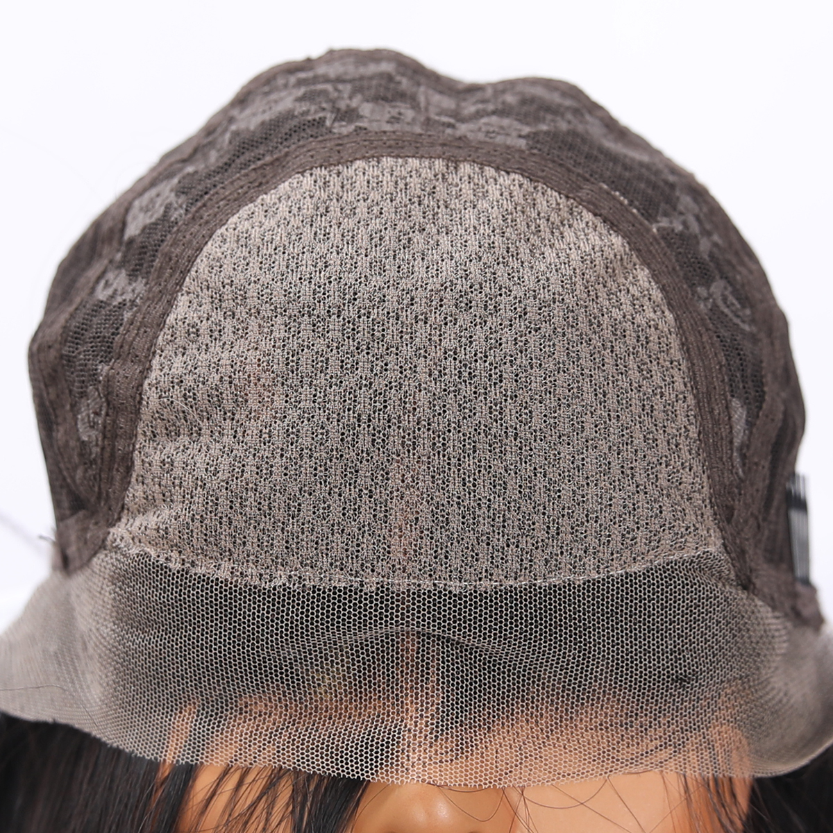 SMILCO/28Inch Dark Brown Luxe 13*6 Lace Front Pre Cut Long Straight Synthetic Wig/SM9816