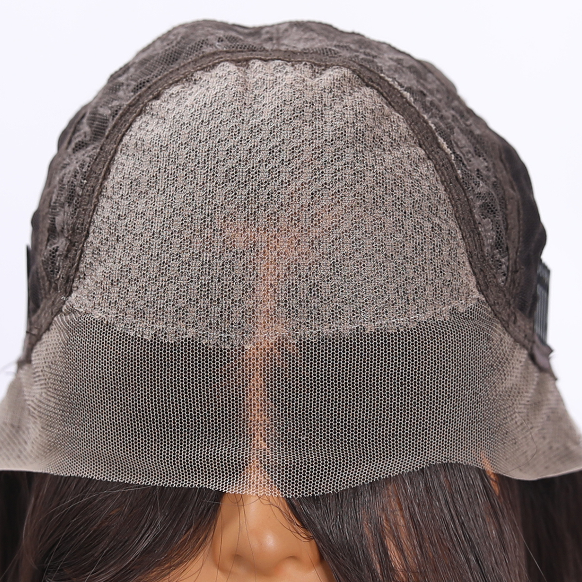 SMILCO/14lnch Deep Brown Low Density/Pre-Cut/13*6Lace Front Free Part Futura Layer Cutted Short Curly With Bangs/Glueless/Natural Hairline/ Synthetic Lace FrontWig/SM9916