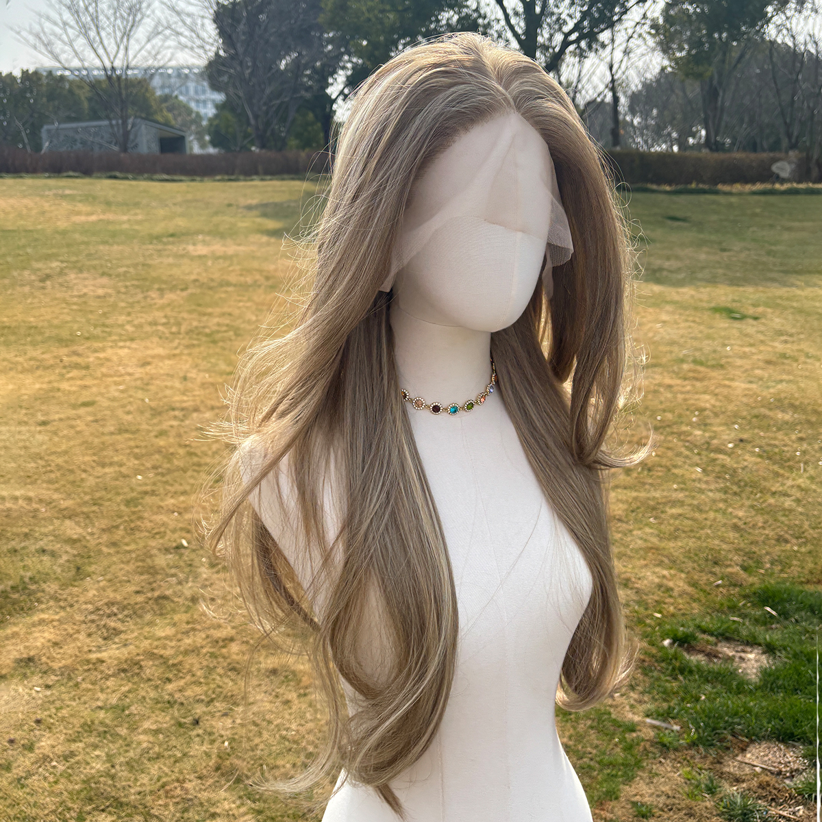 SMILCO/30Inch Blonde Long Curly Lace Front Synthetic Wig/SM9228/SM9228M