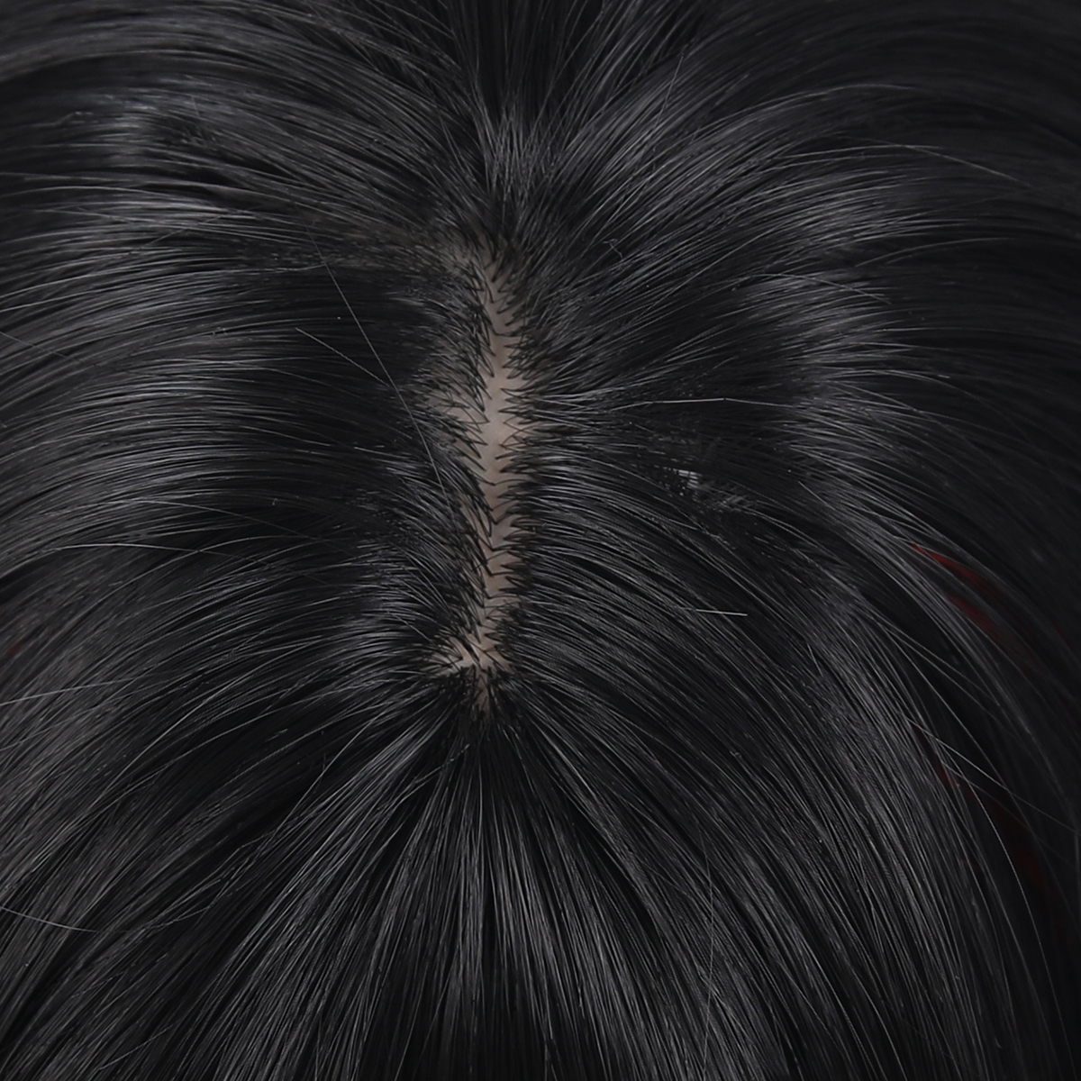 SMILCO/10Inch Highlight Black With Red With Bangs Short Straight Synthetic Wig/SM422