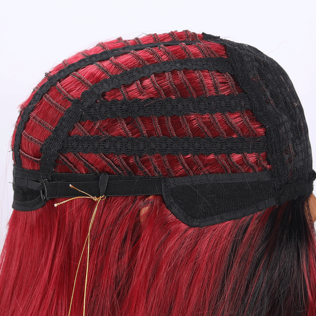 SMILCO/26Inch Ombre Brown Ash Red  Long Curly Wig/SM471