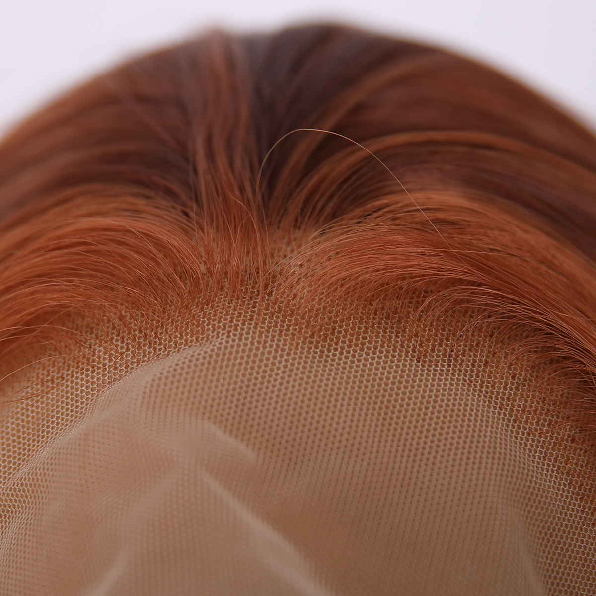 SMILCO/30Inch Highlight Ginger With Orange 13*4 Free Part Lace Front Long Wave Synthetic Wig/SM9030B