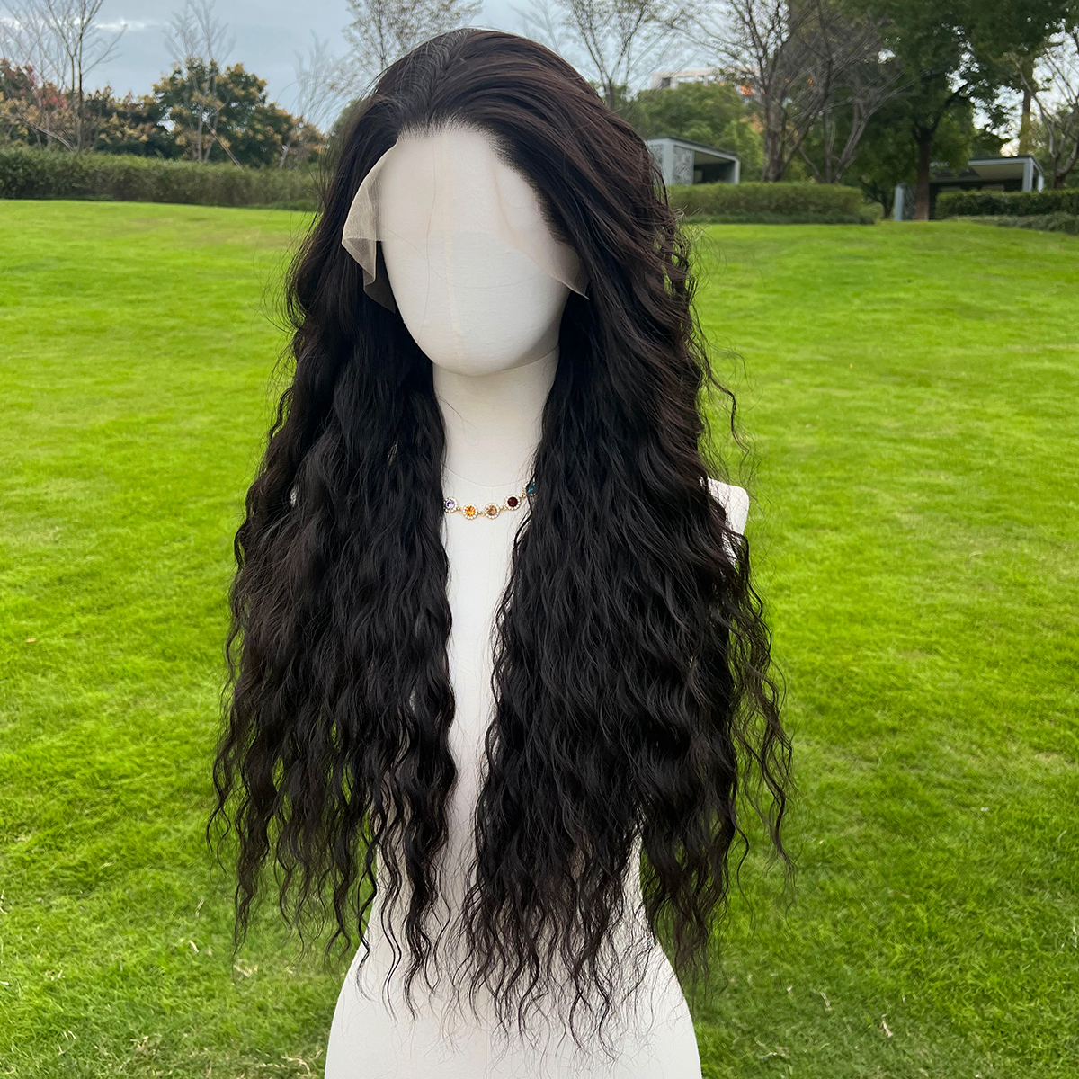 SMILCO/26Inch 13*4 Lace Front Long Water Wave Synthetic Wig/SM9847/SM9849