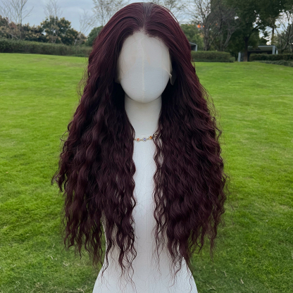 SMILCO/26Inch 13*4 Lace Front Long Water Wave Synthetic Wig/SM9847/SM9849