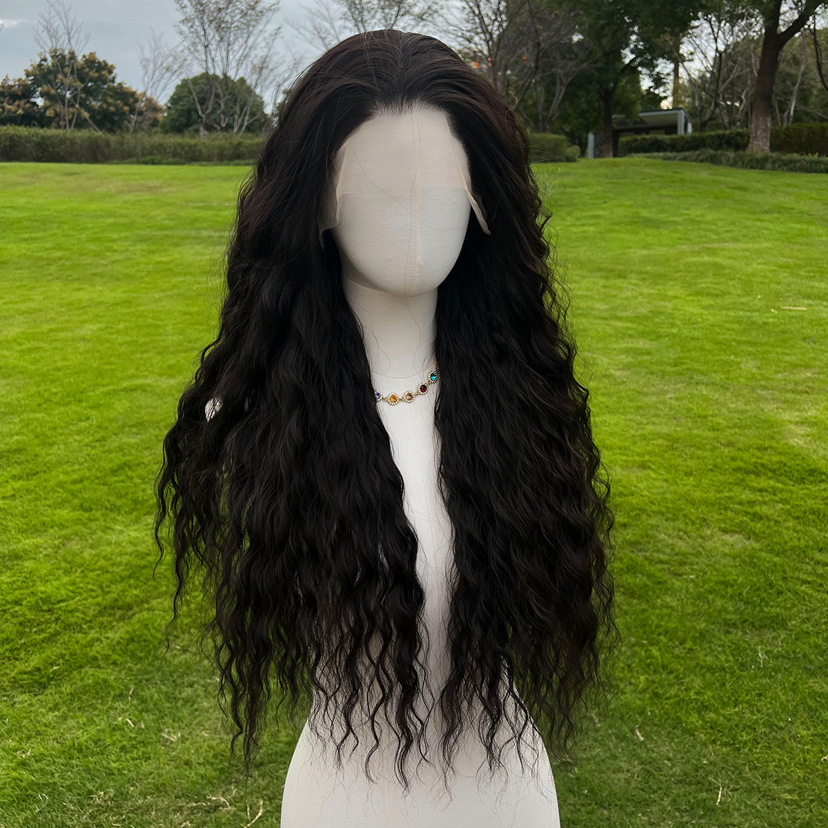 SMILCO/26Inch 13*4 Lace Front Long Water Wave Synthetic Wig/SM9847/SM9849