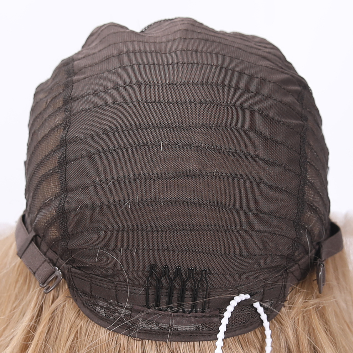 SMILCO/26Inch Luxury Blonde Low Density/Pre-Cut/13*6 Lace Front Free Part Futura Layer Cutted Long Curly With Bangs/Glueless/Natural Hairline/ Synthetic Lace Front Wig/SM9912