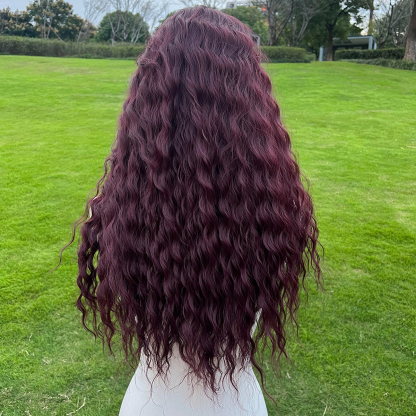 SMILCO/26Inch 13*4 Lace Front Long Water Wave Synthetic Wig/SM9847/SM9849