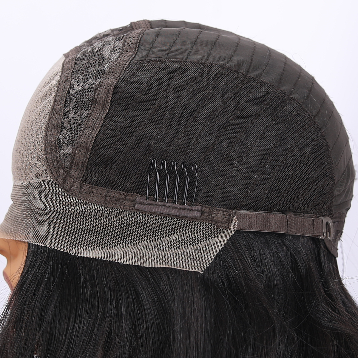 SMILCO/26Inch Black Luxe 13*6 Lace Front Low Density Pre-Cut Long Curly Synthetic Futura Wig/sm9402B