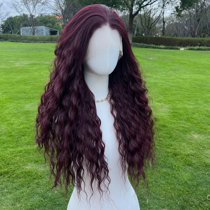 SMILCO/26Inch 13*4 Lace Front Long Water Wave Synthetic Wig/SM9847/SM9849