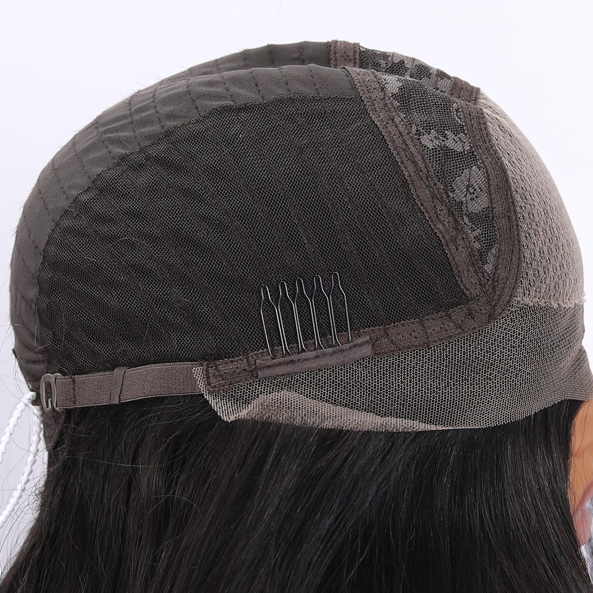 SMILCO/26Inch Black Luxe 13*6 Lace Front Low Density Pre-Cut Long Curly Synthetic Futura Wig/sm9402B