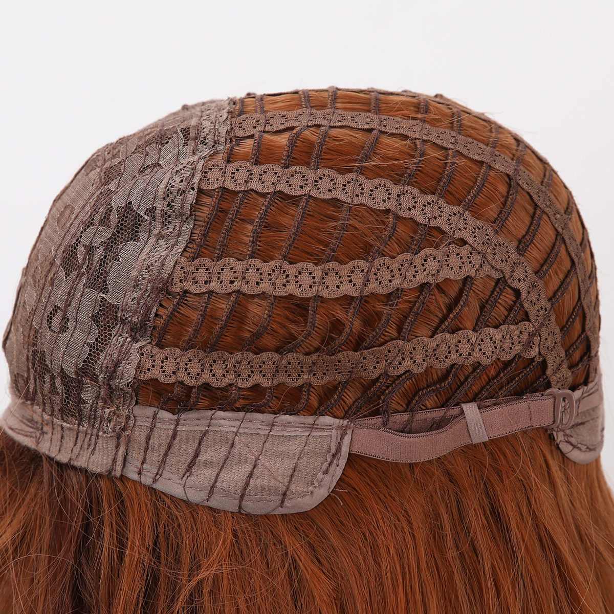 SMILCO/26Inch Ginger Long Wave With Bangs Synthetic Wig/SM8011