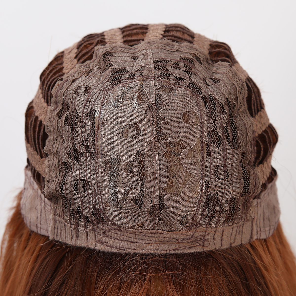 SMILCO/26Inch Ginger Long Wave With Bangs Synthetic Wig/SM8011