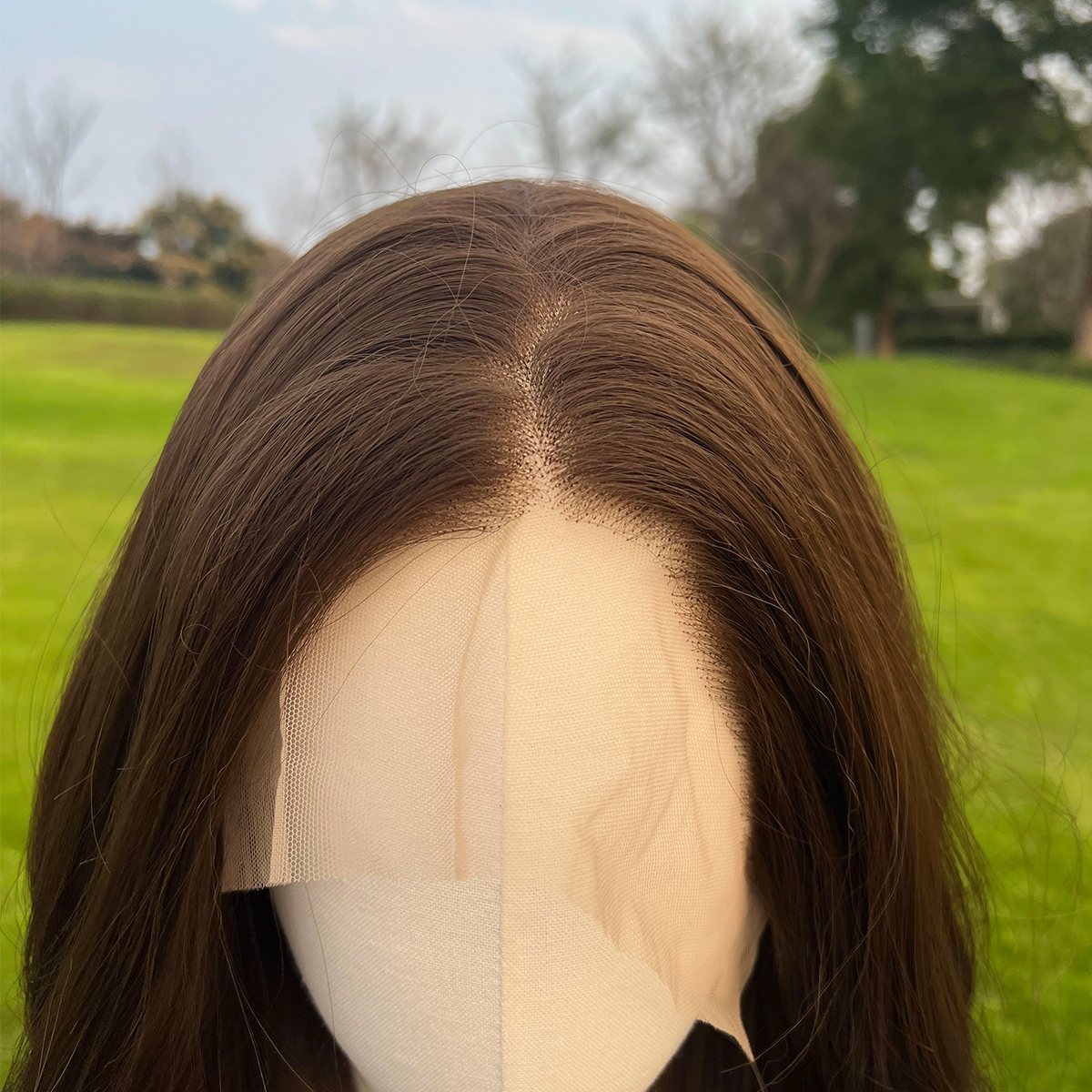 SMILCO/30Inch Deep Brown 13*4 Lace Front Long Curly Synthetic Wig/SM9850