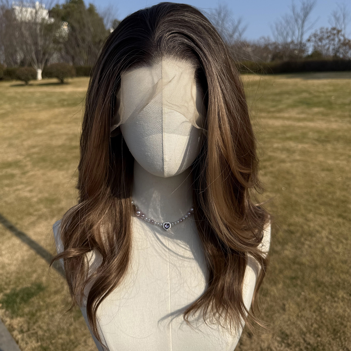 SMILCO/22Inch 13*4 Lace Front Medium Straight Synthetic Wig/SM9867/SM9867-2/SM9867-3