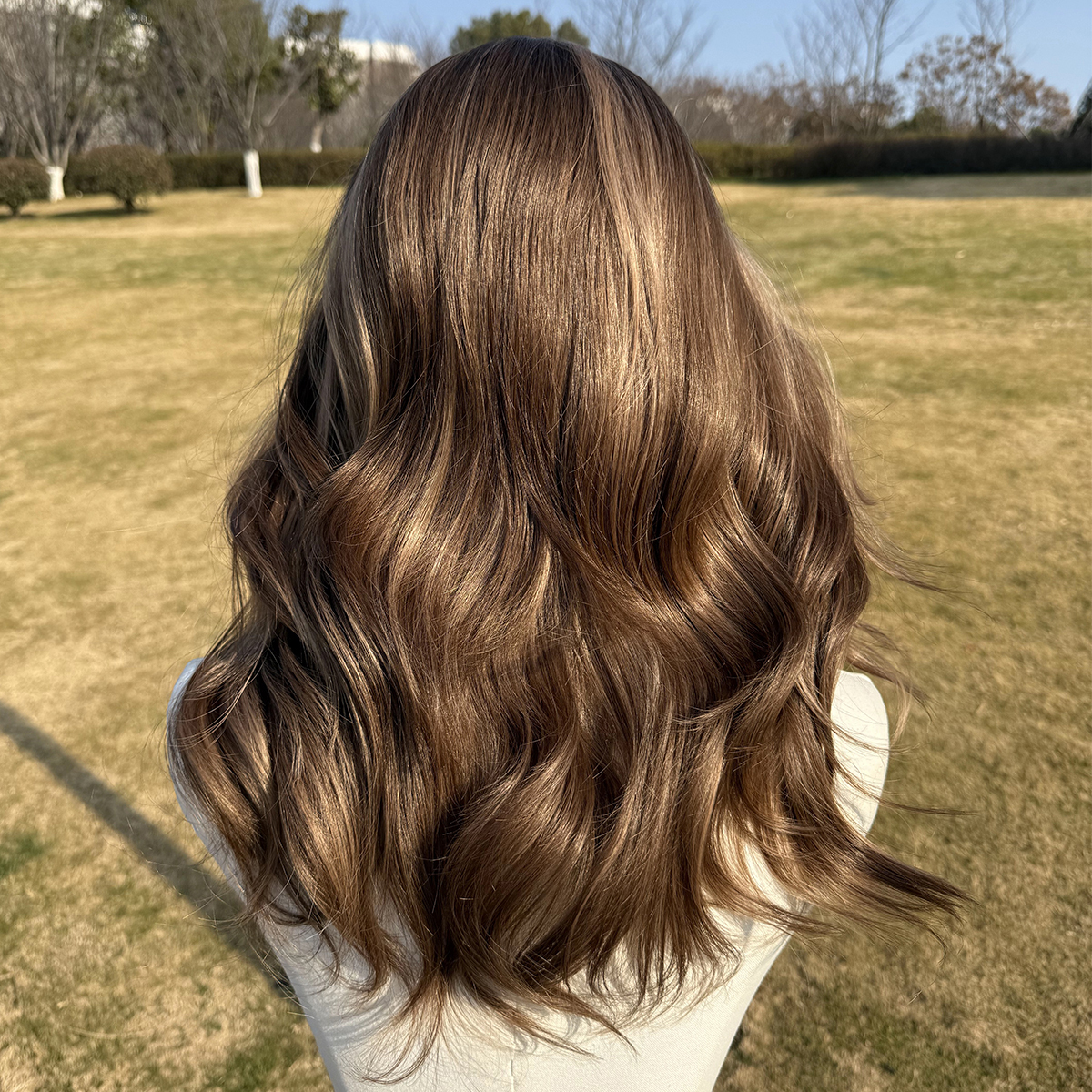 SMILCO/22Inch 13*4 Lace Front Medium Straight Synthetic Wig/SM9867/SM9867-2/SM9867-3