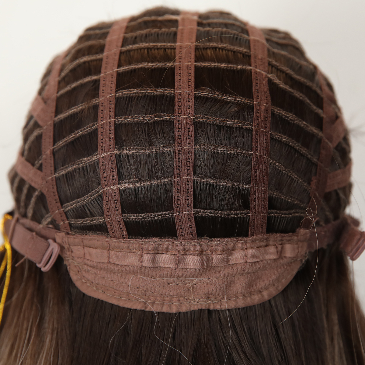 SMILCO/26Inch Ombre Brown Ash Blonde Hybird 1.5*6 Lace Front Long Wave Synthetic Wig/SM179-5