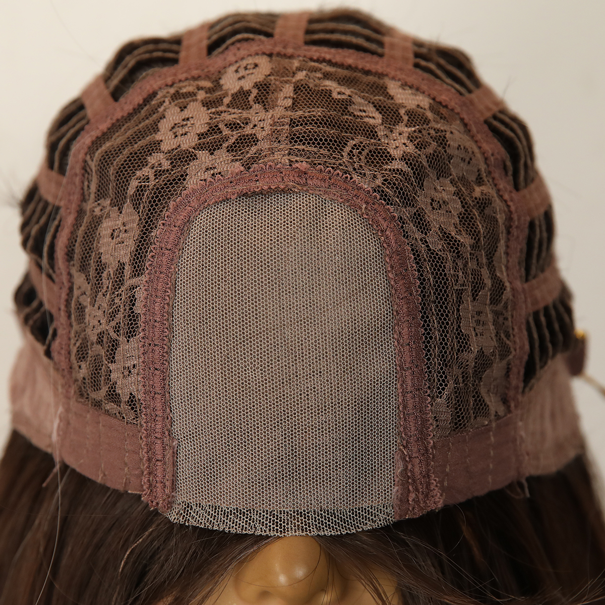 SMILCO/26Inch Ombre Brown Ash Blonde Hybird 1.5*6 Lace Front Long Wave Synthetic Wig/SM179-5