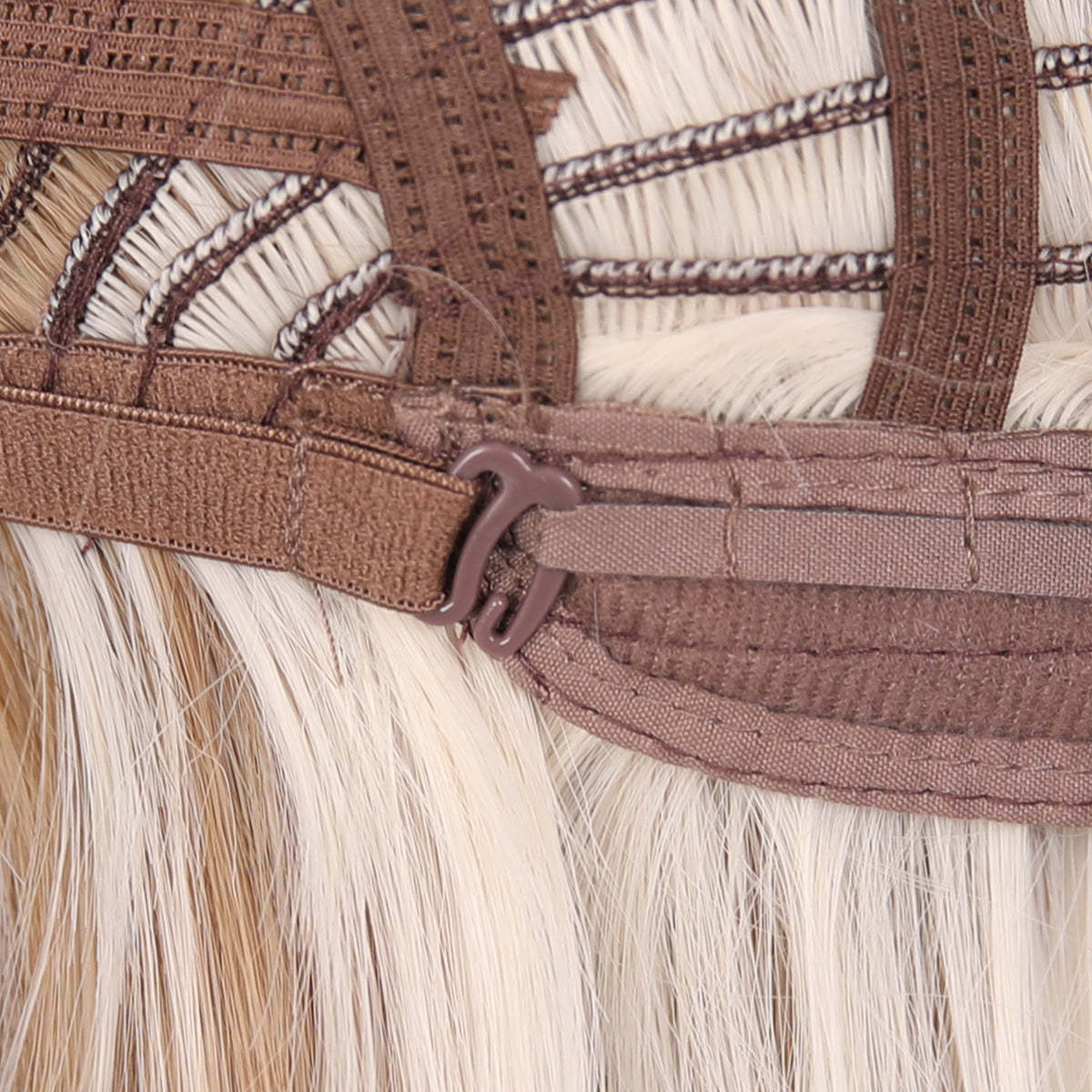 SMILCO/22Inch Small Lace Ombre And Highlight Brown WithBlonde Synthetic Wig/SM1686