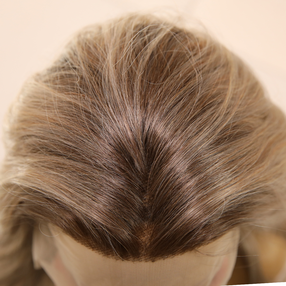 SMILCO/26Inch Ombre Brown Ash Blonde Luxe 13*6 Lace Front Long Curly Synthetic Wig/SM9703